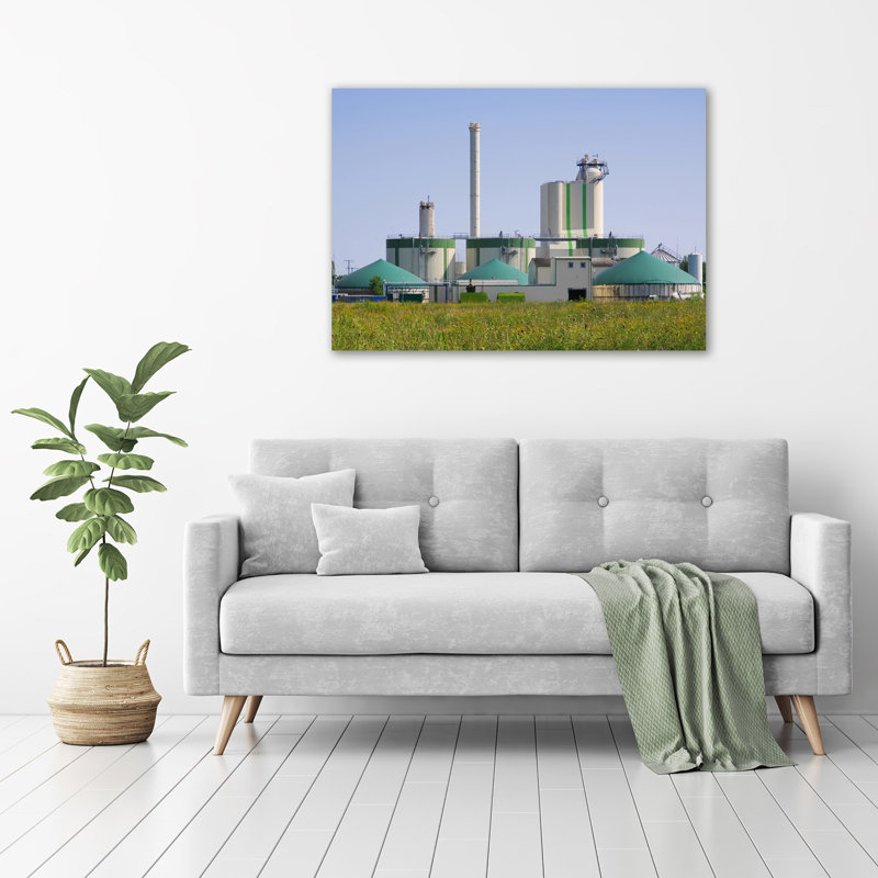 The Biogas Plant - Wrapped Canvas Print