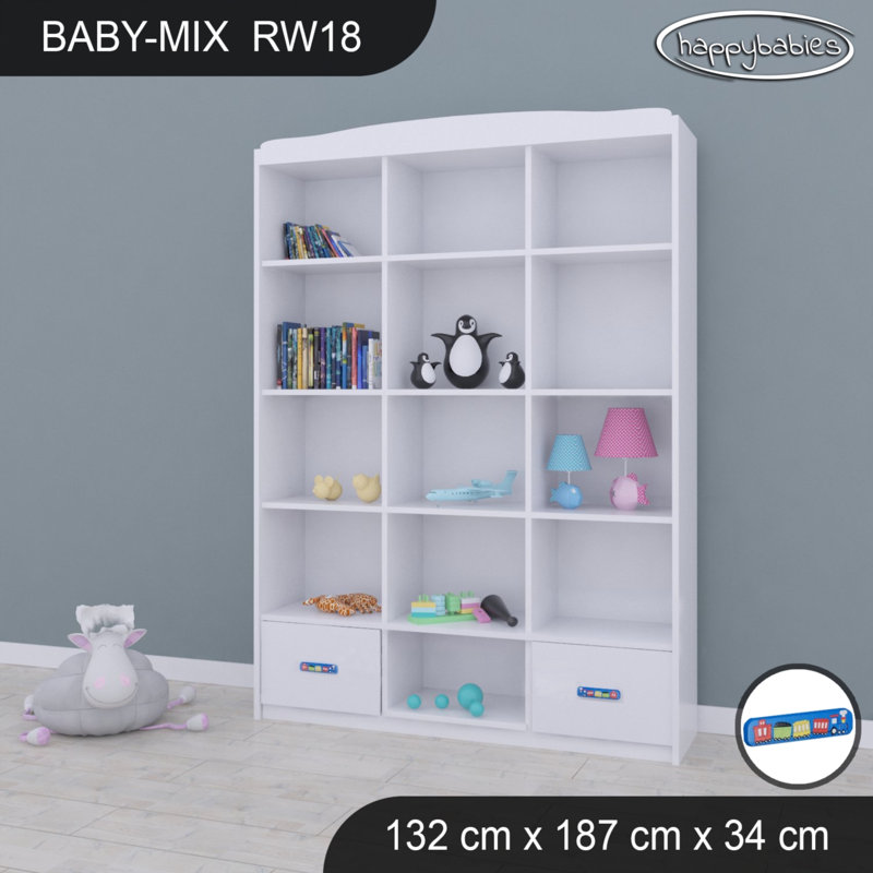 Baby Mix 187cm H X 132cm W Kids Cube, White/Blue