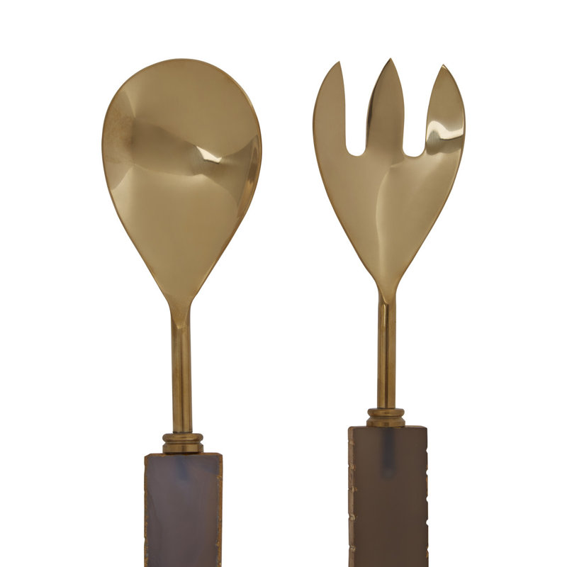 Nordin Salad Servers, Brown