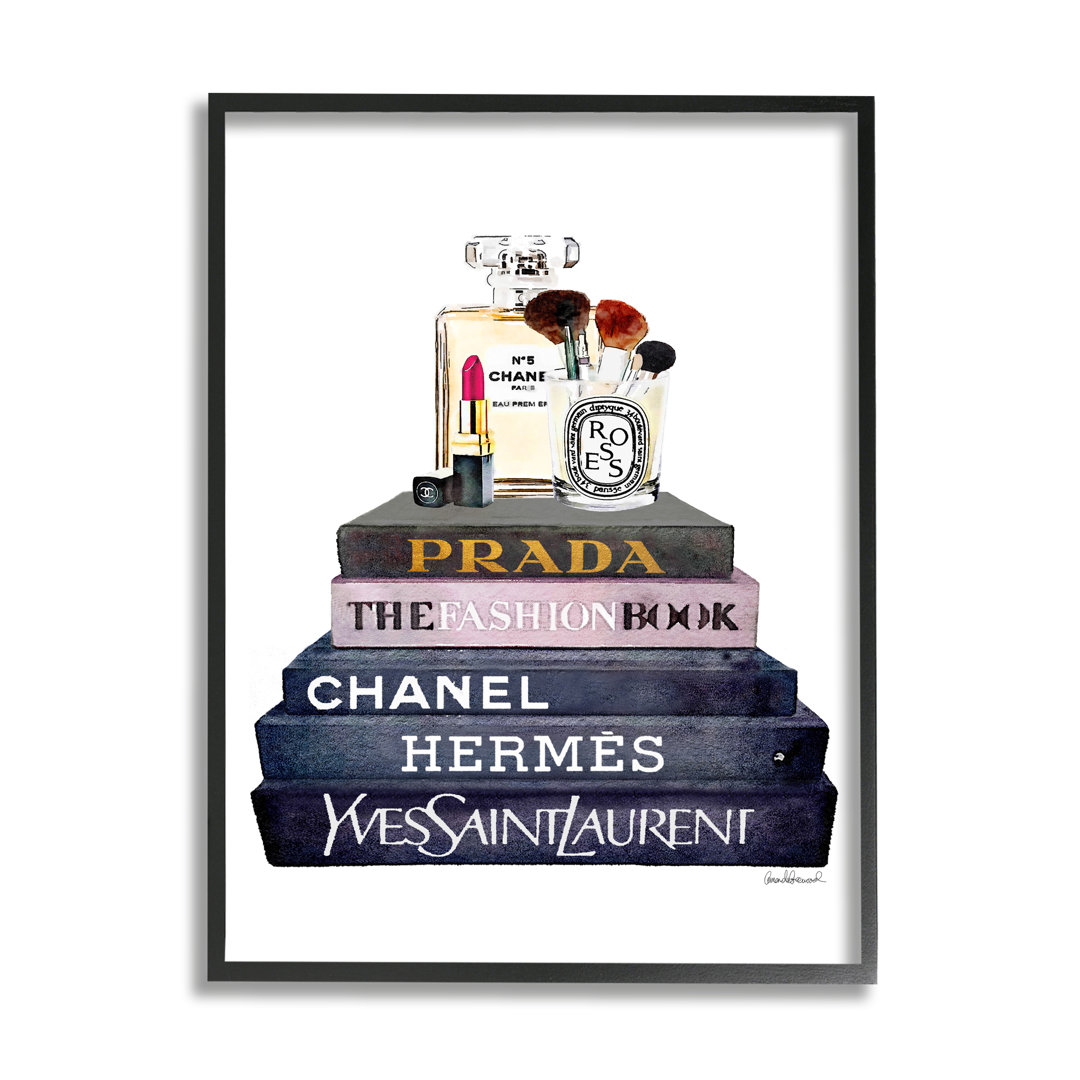 " Fashion Book Set With Makeup Watercolor " by Amanda Greenwood House of Hampton® 