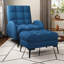 Affric 60cm Wide Velvet Wing Chair Recliner-1529548663