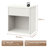 Modern Fluted Nightstand – Mid-Century Bedside Table With Drawer & Open Storage, Large Wide End Table For Bedroom Or Living Room-614263987-614264012