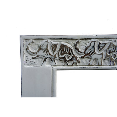 Melynda Wood Flat Wall Mirror