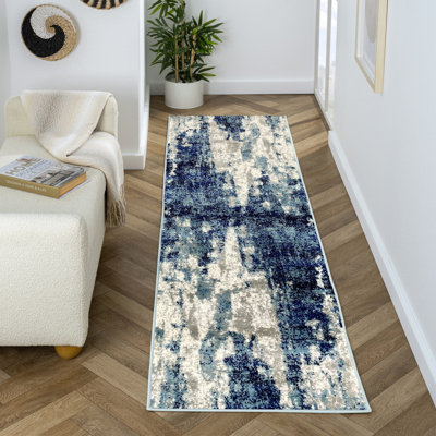 Tapis bleu clair / gris Elkmont