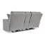 Causeuse inclinable électrique Cloe, performance Nuvella grise, 2 coussins