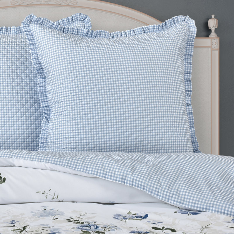 Taie décorative européenne Kourtney - bleu