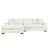 Sectional Sofa With Thick Cushions, And Built-In Cup Holders & Charging Ports-1850317247