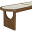 Banc en bois de noyer brun Canovia-69316359