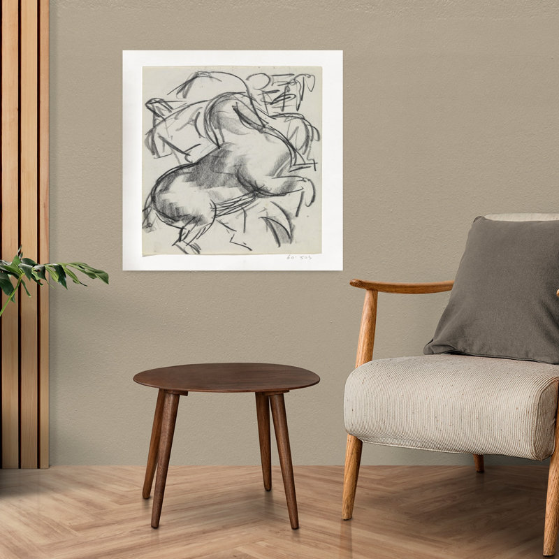 Art contemporain Art cheval contemporain, H 24 po x l 24 po