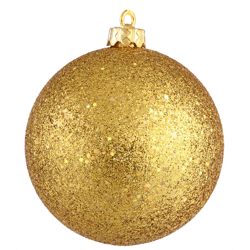 Ornement boule 4 po, Or antique