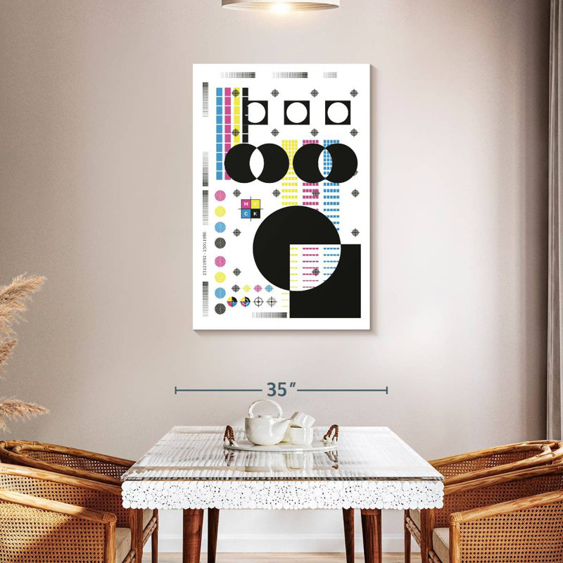 Avery Geometric CMYK, 45" H x 30" W