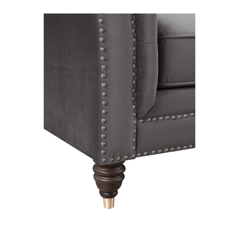 Causeuse Chesterfield 80 po Navas