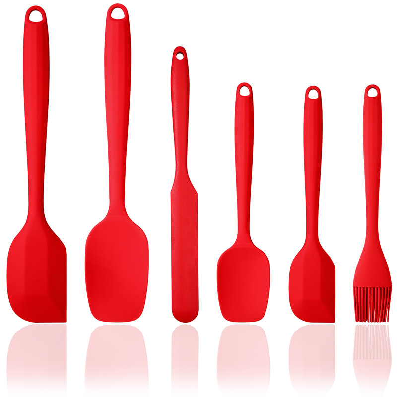 Ensemble de 6 spatules / Turner, Rouge
