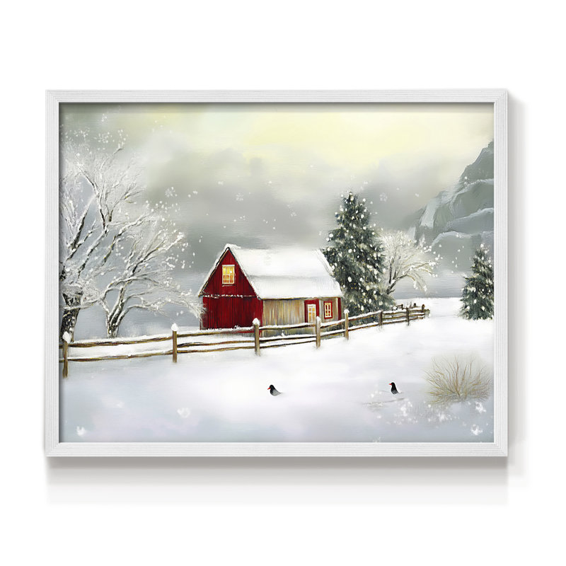 Art de Noël - Dccxxxxxxxxxxxxxxx, H 11 po x l 14 po, Blanc