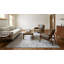 9x12 Ivory Hand-Knotted Wool Linear Cityscape Geometric Modern Contemporary Carpet Rug