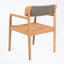 Ensemble de 2 fauteuils d'extérieur en bois avec pieds robustes-1246550153