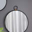 Miroir rond en fer