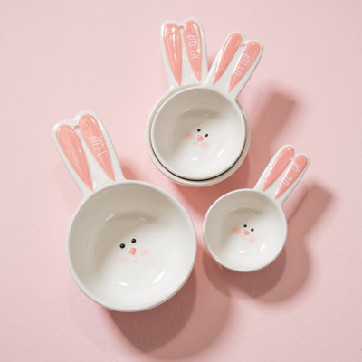 Evergreen Enterprises, Inc 4 -Piece Ceramic Dry Measuring Cups