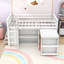 Lit mezzanine simple avec armoire, tiroir, tablette et bureau-1132533686