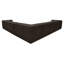 Clove L-Shaped Sectional Deep Brown-2054865739