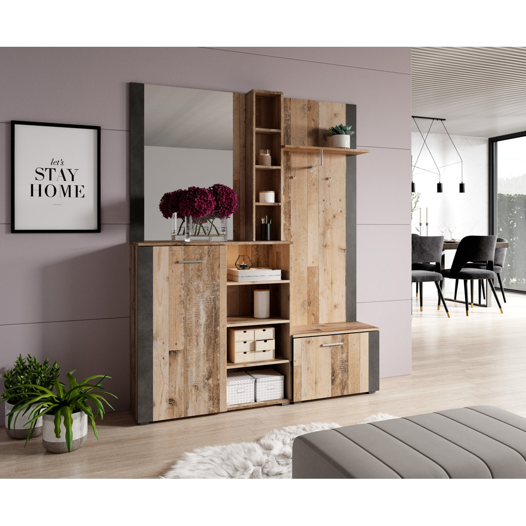 Rori Hall Tree with Bench and Shoe Storage