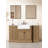 Maxbano Farmhouse 60" Single Bathroom Vanity With White Rectangular Sink-108920219