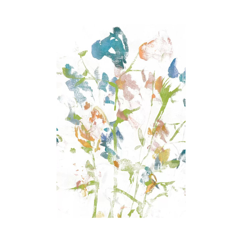 Subtle Flowers I by Jennifer Goldberger - Wrapped Canvas Painting, 66.04 cm H x 45.72 cm W x 1.91 cm D