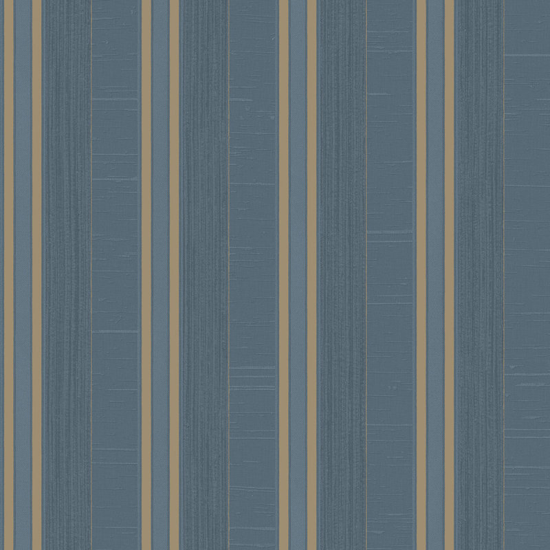 Palazzo 2 Silk Stripe Wallpaper Roll, Blue
