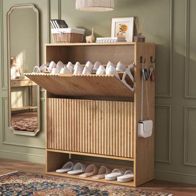 20 Pair Shoe Storage Cabinet