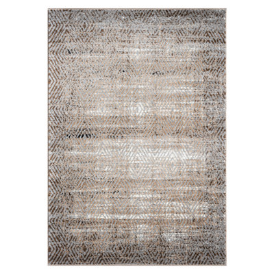 Vladya Brown Abstract Area Rug