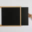 Tableau noir réversible mural en bois 18,26 po x 13,42 po-101899059-70181328