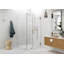 Illume 40 in. x 41.5 in. x 78 in. 90-degree wall hinged Fully Frameless Glass Shower Enclosure-1062997465