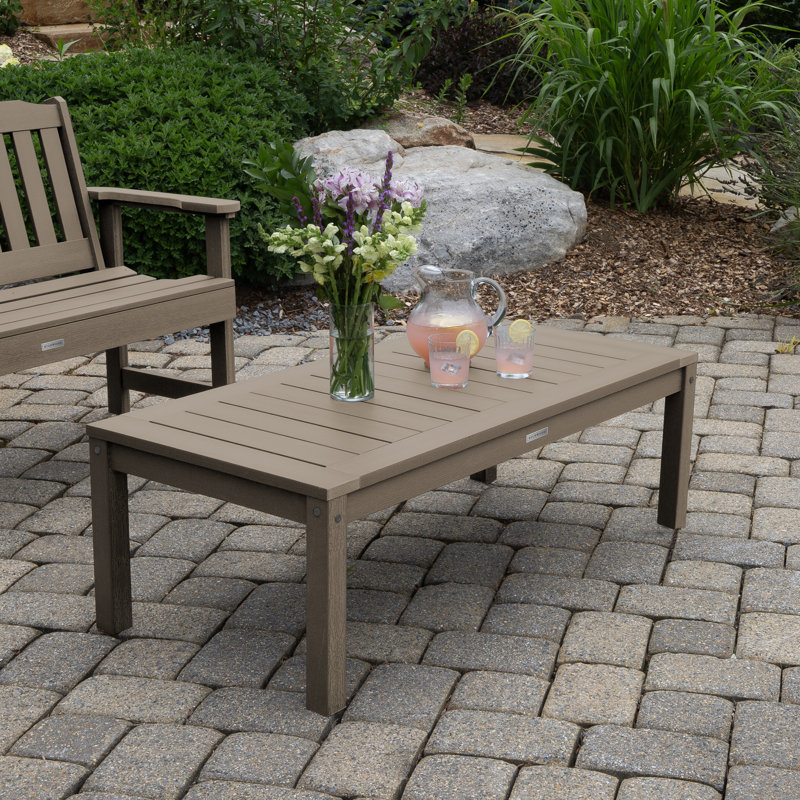 Arbnora Rectangular Outdoor Coffee Table , 48'' in. W 24'' in. D, Woodland Brown