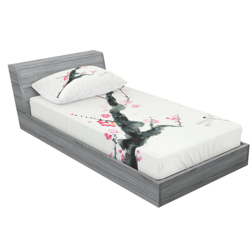 Microfiber Sheet Set, Twin Sheet Set with Fitted Sheet