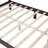 Carmena Retro Style Platform Bed-1331706504-1331706511