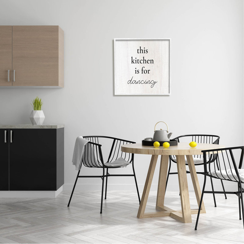 «This Kitchen Is For Dancing», estampe numérique encadrée par Lil 'Rue, H 24 po x l 24 po x P 1,5 po