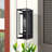 Rasharkin Classic Outdoor Wall Sconce Rectangular Metal Frame and Clear Glass Shade Waterproof-1283845675-1308433313-1316760483