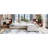 Beige Upholstered Daybed With Trundle, Drawer And Plywood Structure, Comfortable For Three Daybed, Drawer, Smooth Finish, Linen Blend