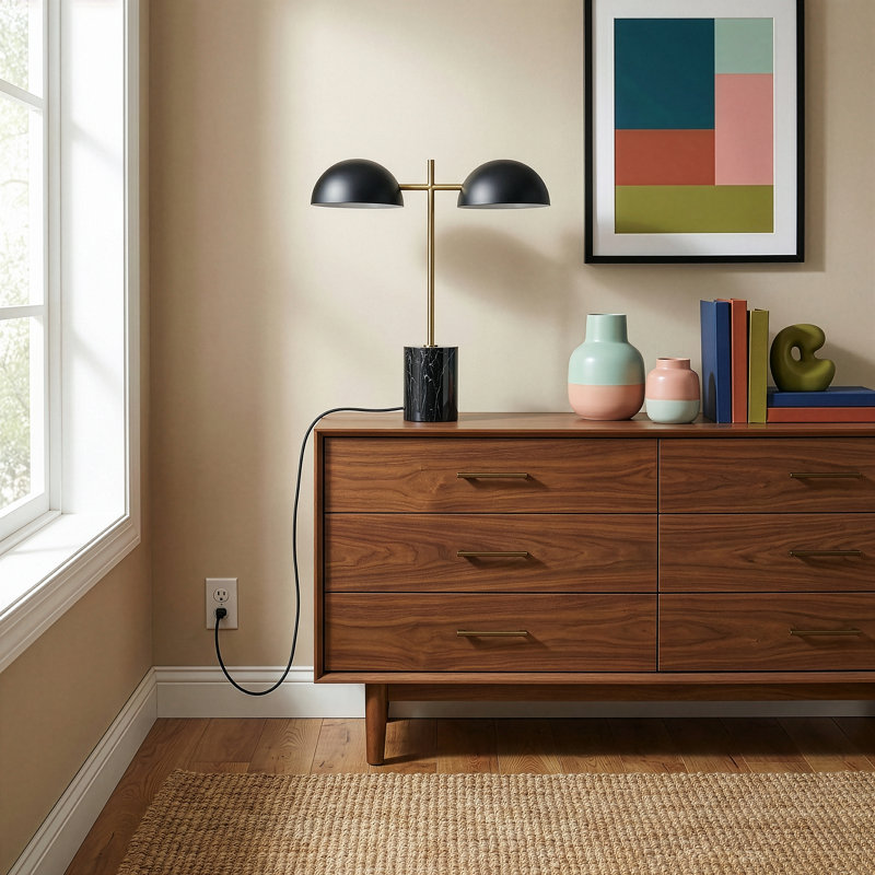 Hydro Black Table Lamp