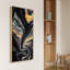 «Golden Veins III Crystallus», reproduction d'art encadrée sur toile lustrée