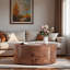 Table basse à 360 ° avec 2 tiroirs