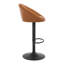 Swivel Upholstered Adjustable Height Counter Stool with Metal Frame-903313850