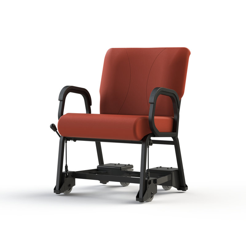 Chaise à accoudoir, Rouge