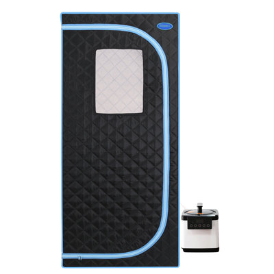 For Home Therapy - 360 Steam 31.5 Inch Depth Black Tent Detox Enhance Blood Running 17.6Lb Product Weight With Binding