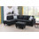 Canapé modulaire rembourré avec repose-pieds l 97 po Aadish