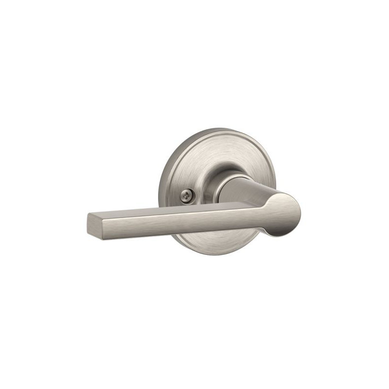 Solstice Lever Non-Turning Lock, Satin Nickel