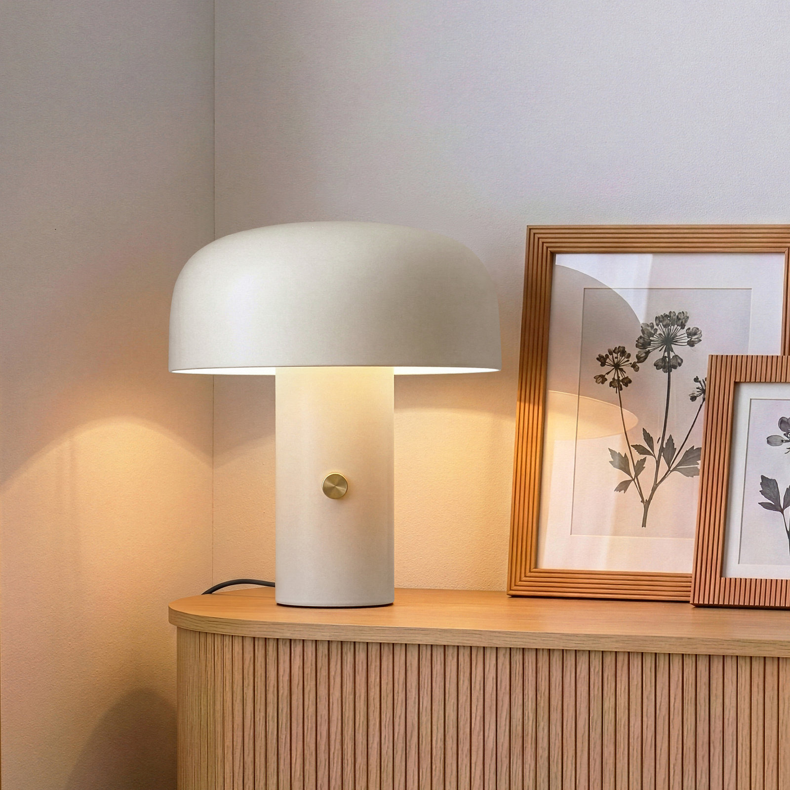 Desk Lamp, White, Cream