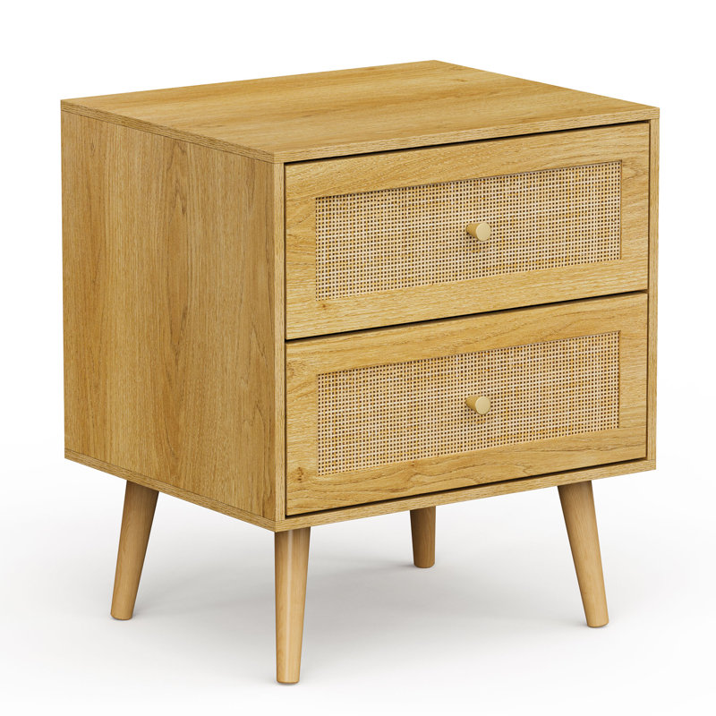 48cm W Manufactured Wood Bedside Table