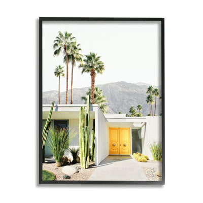 Palm Springs House Photography Black Framed Giclee Art by Sisi and Seb