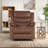 Krishanda 36.6" W Fabric Manual Recliner -687307068